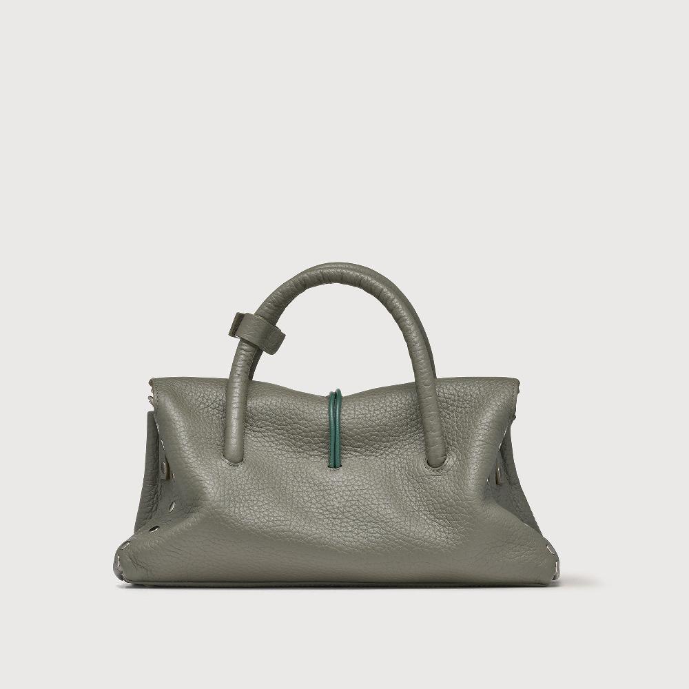 Zanellato BORSA DOTTA® SMALL IN PELLE MARTELLATA GREEN LICHENE | Zanellato Outlet