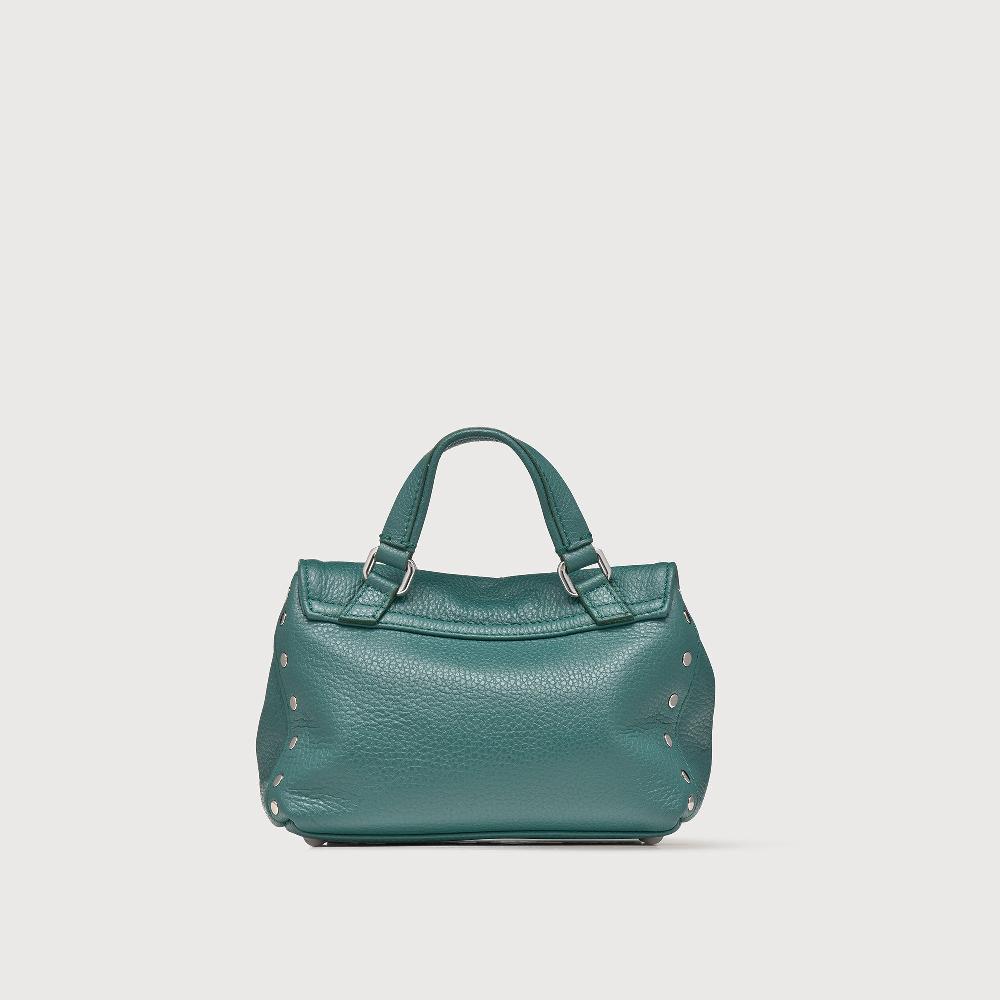 Zanellato BORSA POSTINA® BABY IN PELLE MARTELLATA GREEN ACCA | Zanellato Spedizione Gratuita