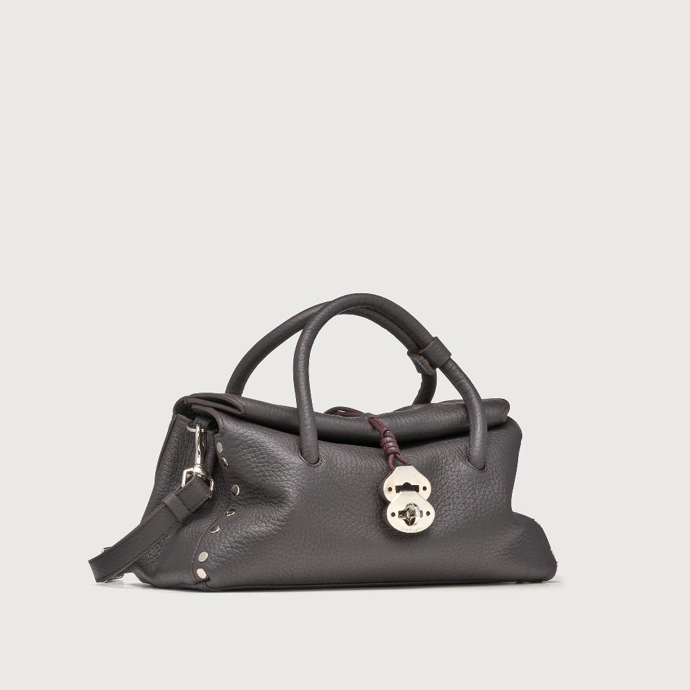 Zanellato BORSA DOTTA® SMALL IN PELLE MARTELLATA BROWN DOLCE AMARO | Zanellato Pezzi Unici