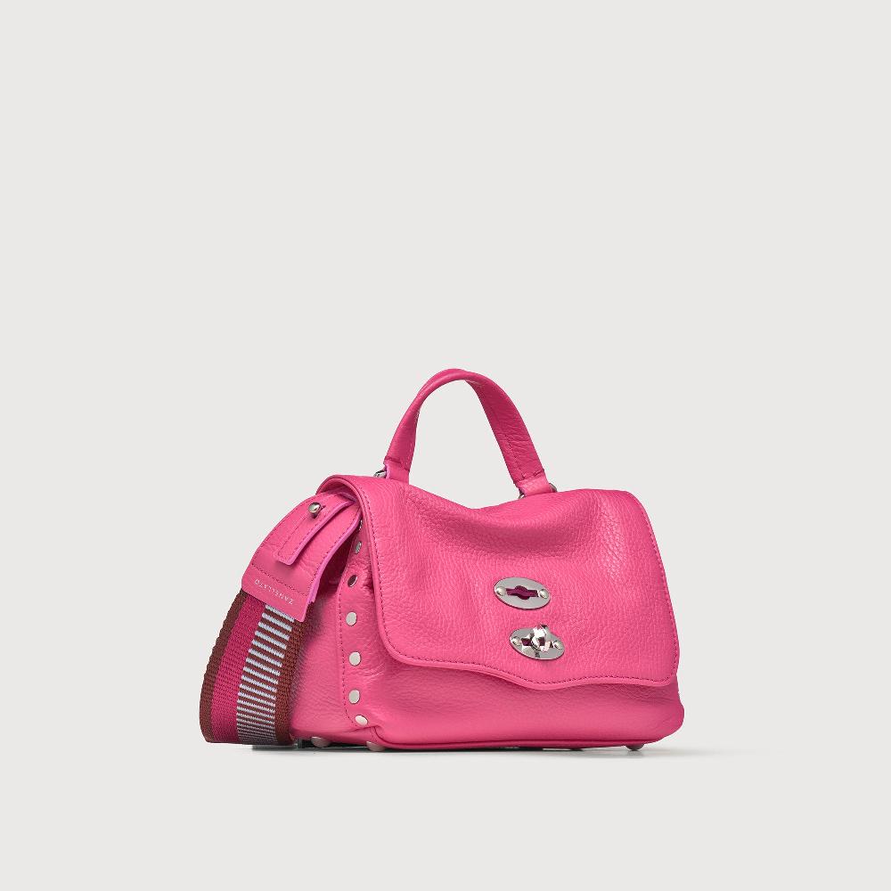 Zanellato BORSA POSTINA® BABY IN PELLE MARTELLATA PINK ORCHIDEA | Zanellato Qualità Garantita
