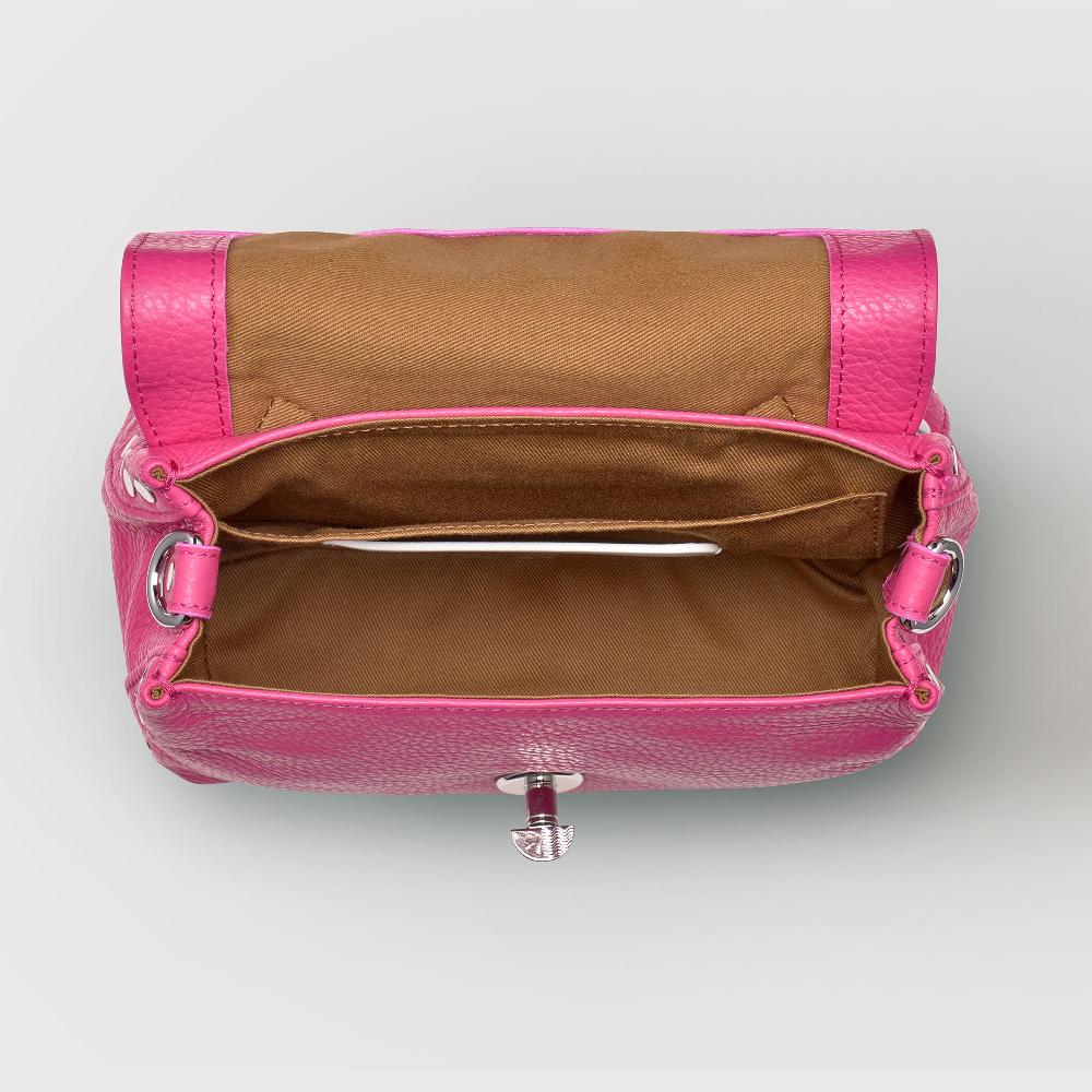 Zanellato BORSA POSTINA® BABY IN PELLE MARTELLATA PINK ORCHIDEA | Zanellato Qualità Garantita
