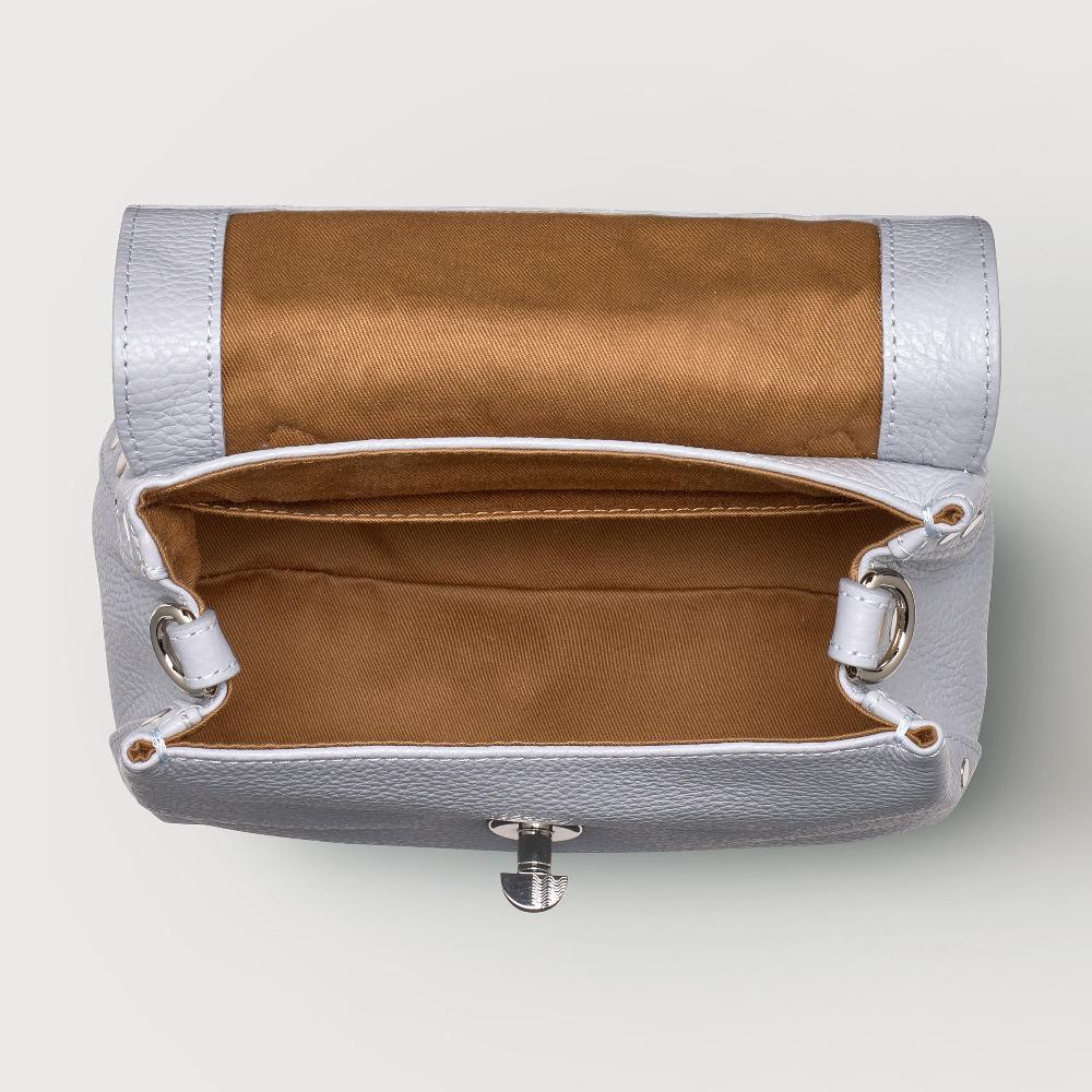 Zanellato BORSA POSTINA® BABY IN PELLE MARTELLATA GREY CLOUD | Zanellato Promozione Limitata