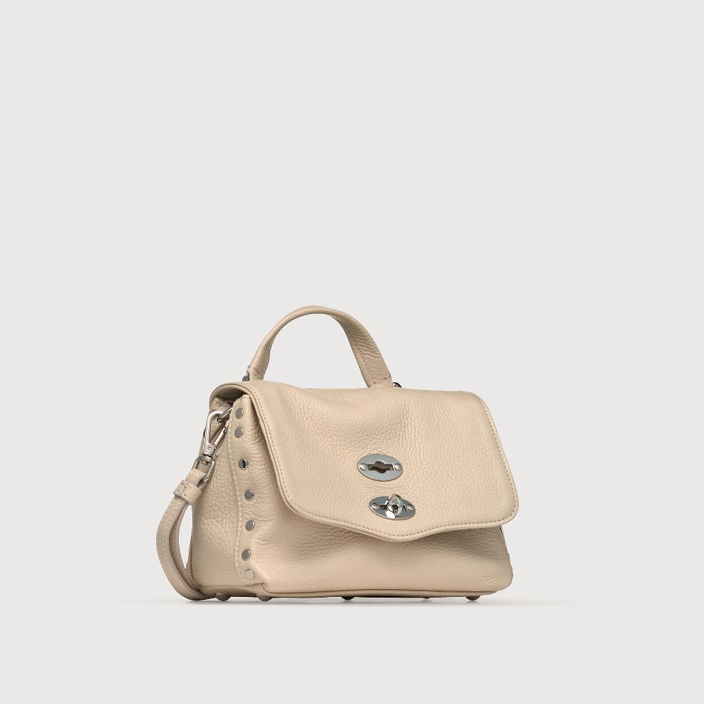 Zanellato BORSA POSTINA® BABY IN PELLE MARTELLATA WHITE BIANCONE | Zanellato Prezzo Ridotto