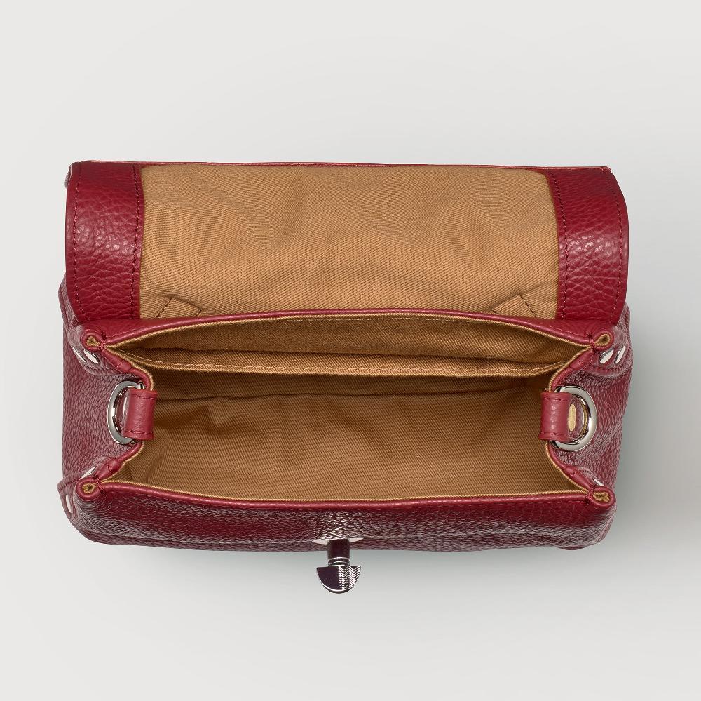 Zanellato BORSA POSTINA® BABY IN PELLE MARTELLATA RED OPERA | Zanellato Presa