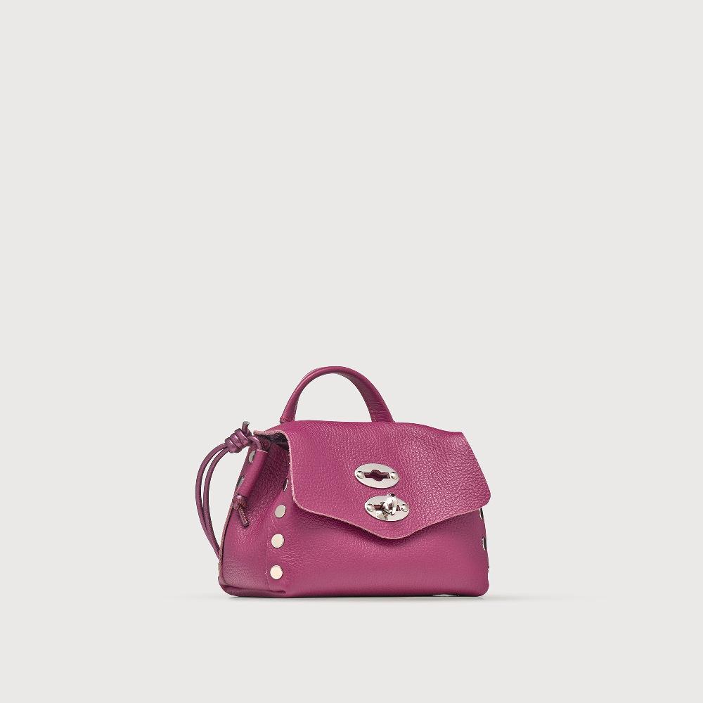 Zanellato BORSA POSTINA® SUPER BABY IN PELLE LAMINATA PURPLE BONARDA | Zanellato Sconto