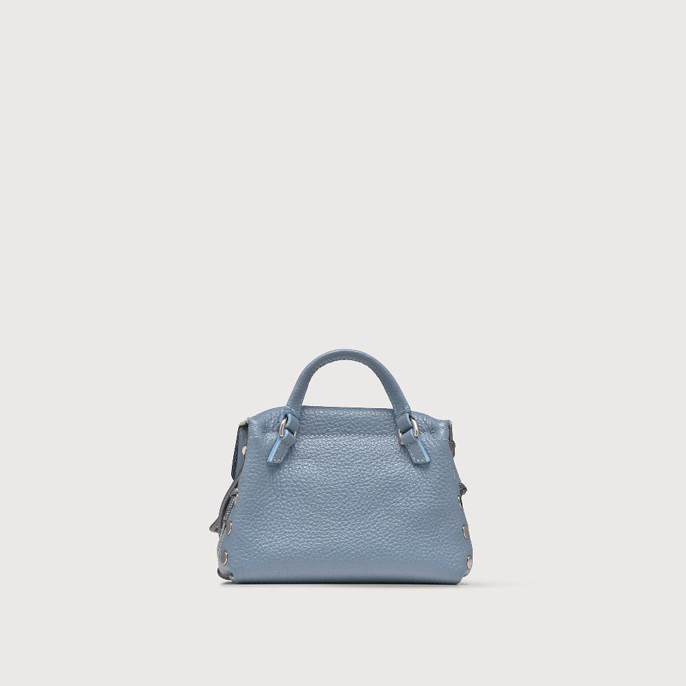 Zanellato BORSA POSTINA® SUPER BABY IN PELLE LAMINATA BLUE CARTA DA ZUCCHERO | Zanellato Economico