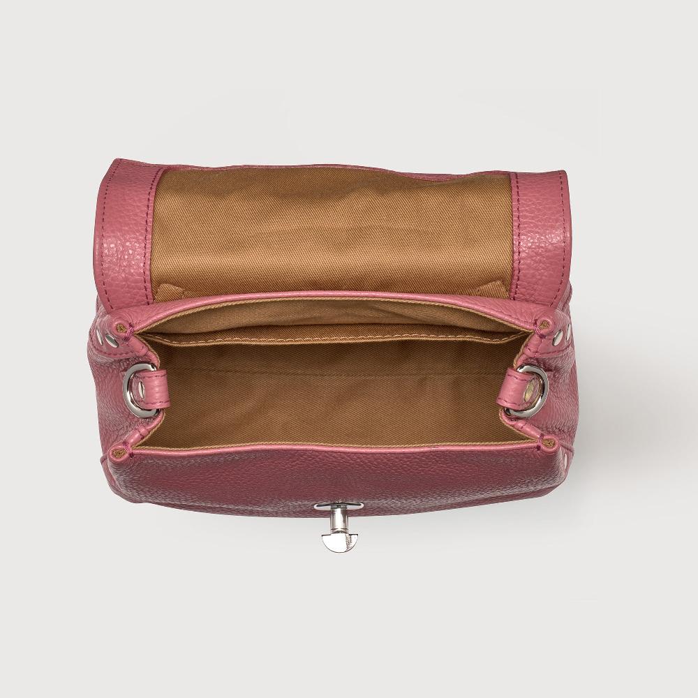 Zanellato BORSA POSTINA® BABY IN PELLE MARTELLATA PINK ROSATO | Zanellato In Vendita