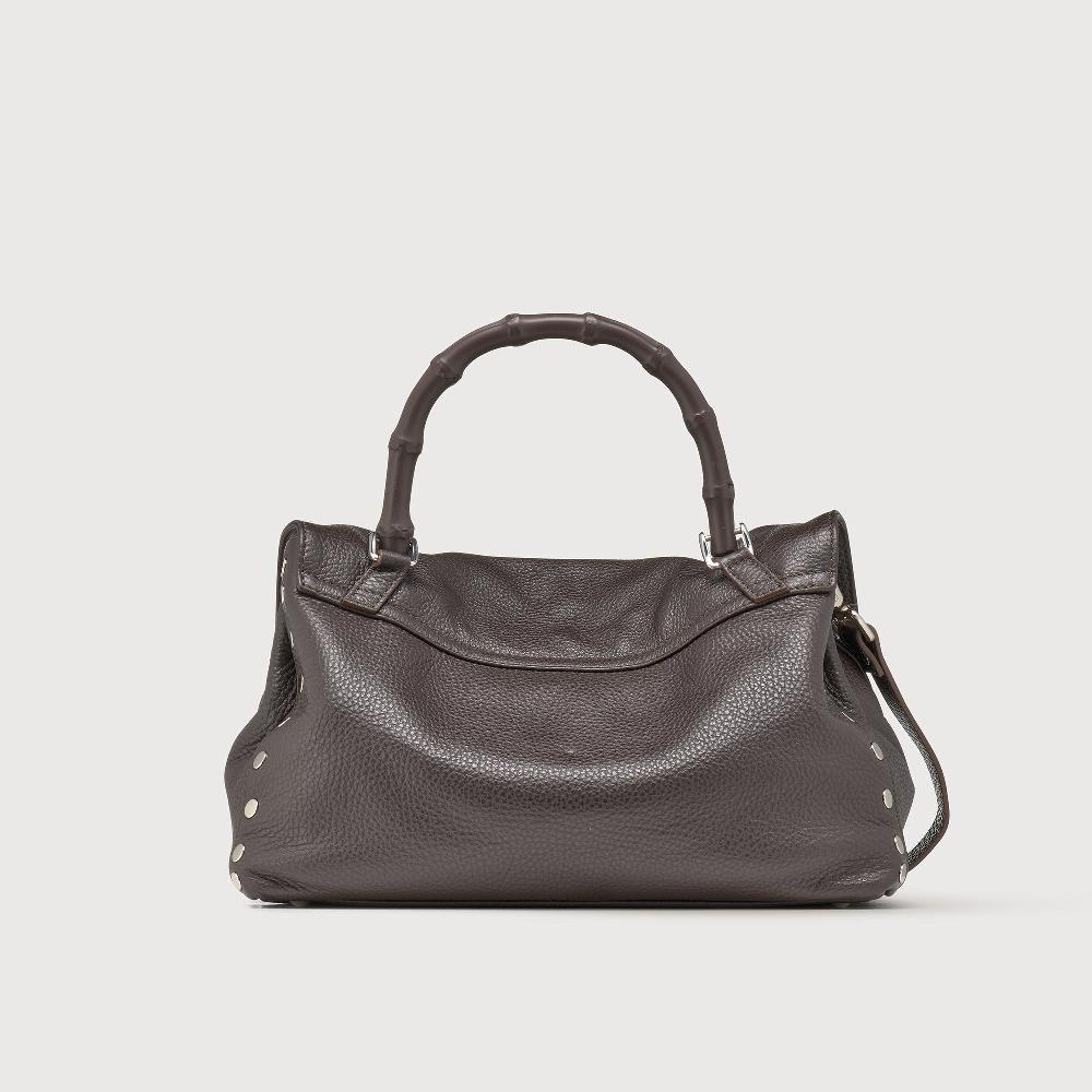 Zanellato BORSA POSTINA® SMALL IN PELLE MARTELLATA BROWN MOCACCINO | Zanellato Offerta esclusiva