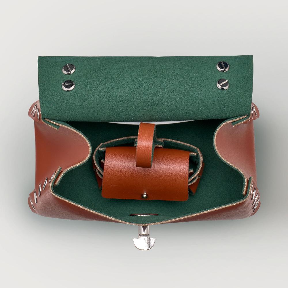 Zanellato BORSA POSTINA® SUPER BABY IN PELLE RIGENERATA BROWN COCCIO | Zanellato Vendita Economica