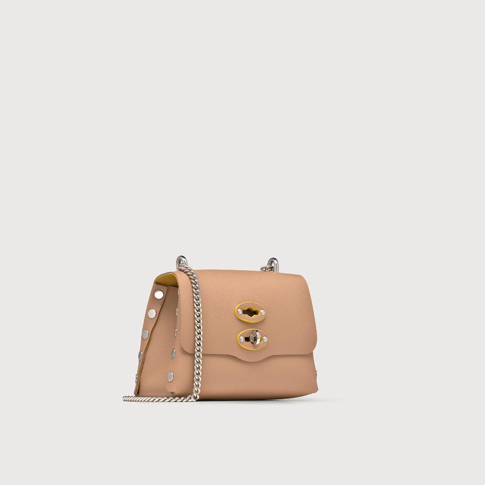 Zanellato BORSA POSTINA® SUPER BABY IN PELLE RIGENERATA BEIGE DEL MUGELLO | Zanellato Saldi Di Fabbrica