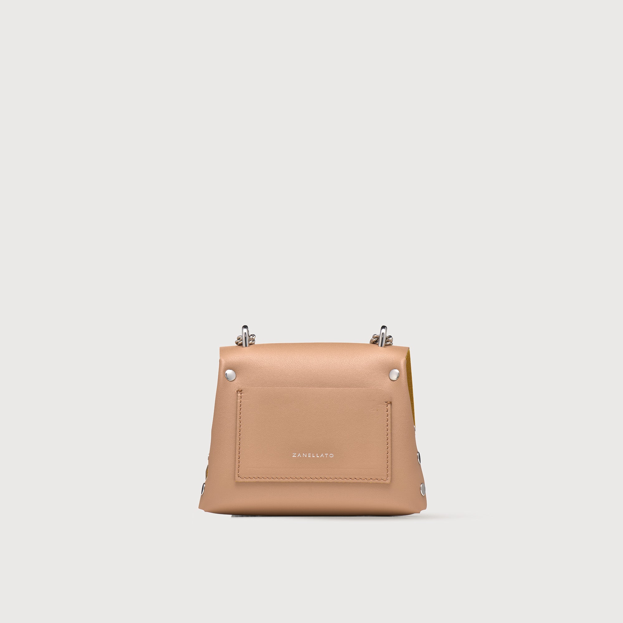 Zanellato BORSA POSTINA® SUPER BABY IN PELLE RIGENERATA BEIGE DEL MUGELLO | Zanellato Saldi Di Fabbrica