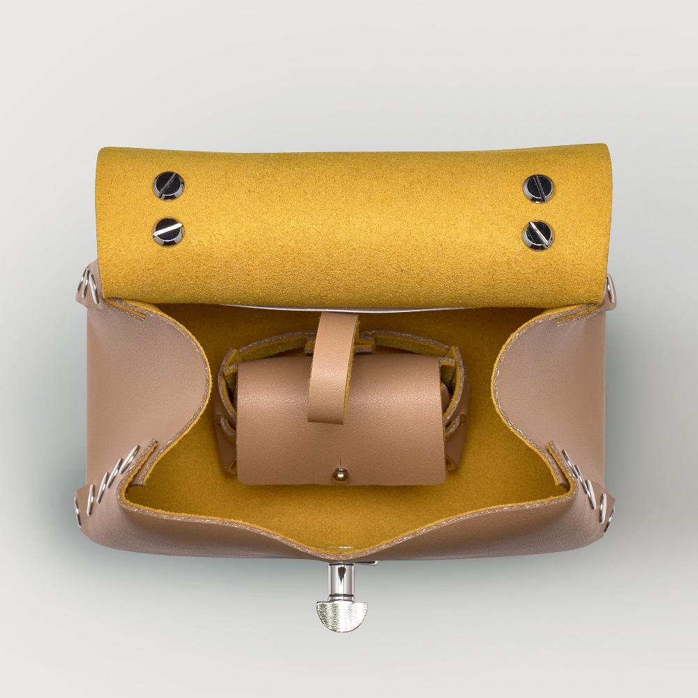 Zanellato BORSA POSTINA® SUPER BABY IN PELLE RIGENERATA BEIGE DEL MUGELLO | Zanellato Saldi Di Fabbrica