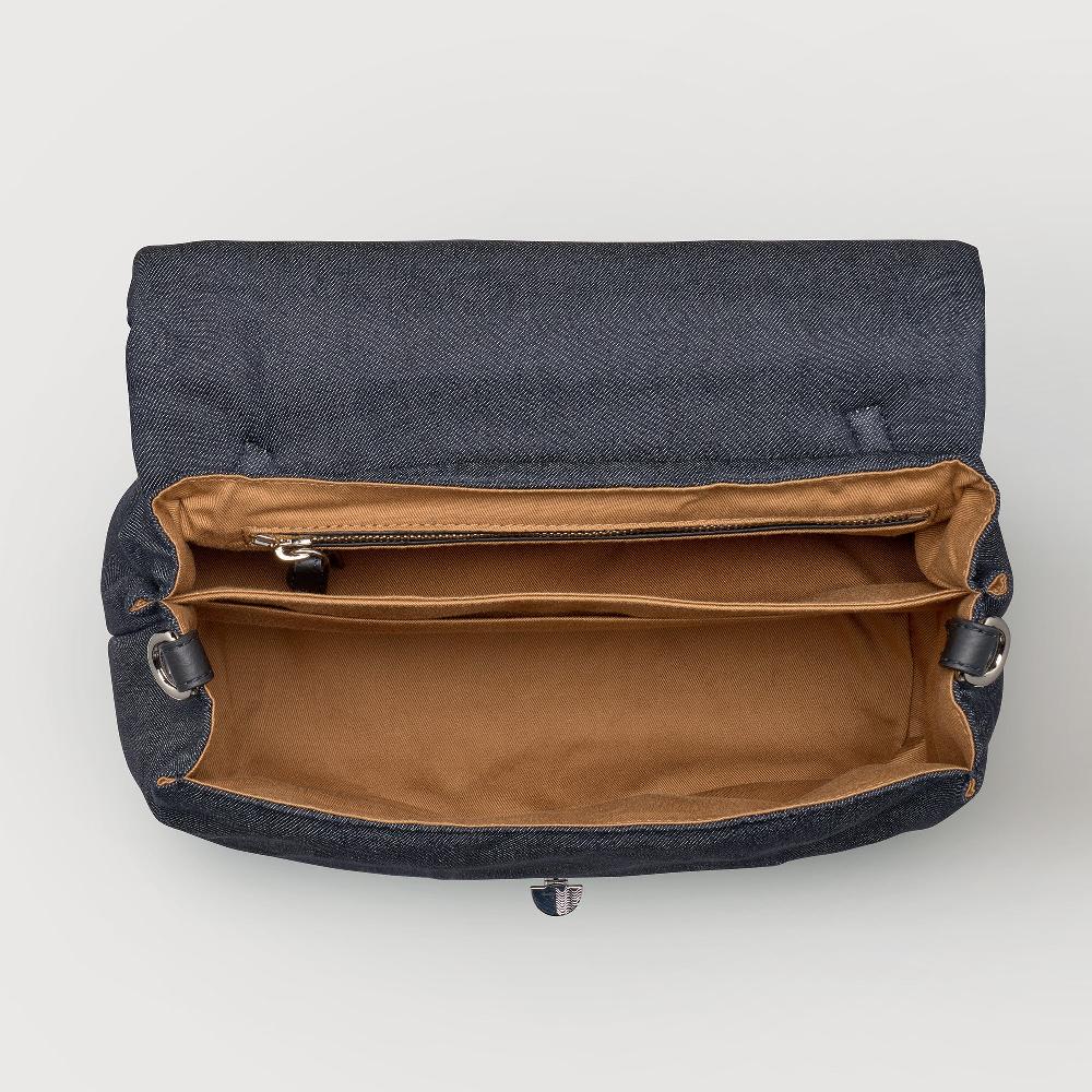 Zanellato BORSA POSTINA® SMALL IN TESSUTO DENIM PADDED BLUE NIMES | Zanellato Vendite Flash