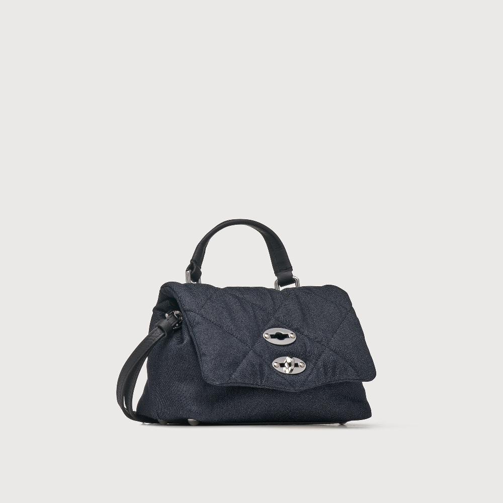 Zanellato BORSA POSTINA® BABY IN TESSUTO DENIM PADDED BLUE NIMES | Zanellato Negozio