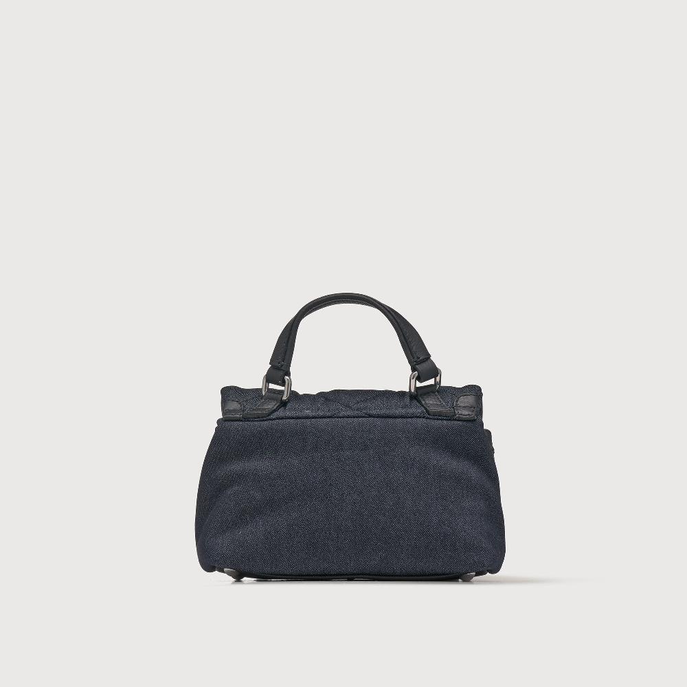 Zanellato BORSA POSTINA® BABY IN TESSUTO DENIM PADDED BLUE NIMES | Zanellato Negozio
