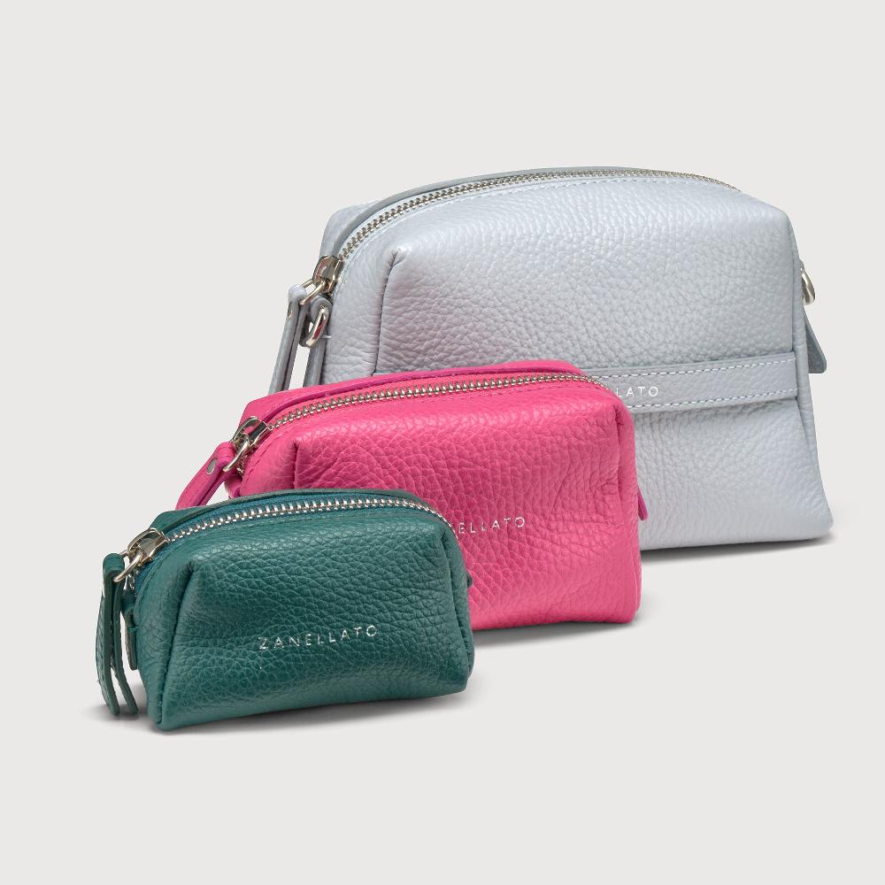 Zanellato BORSA MATRIOSKA UNICA IN PELLE MARTELLATA GREY CLOUD MULTI | Zanellato Nuova