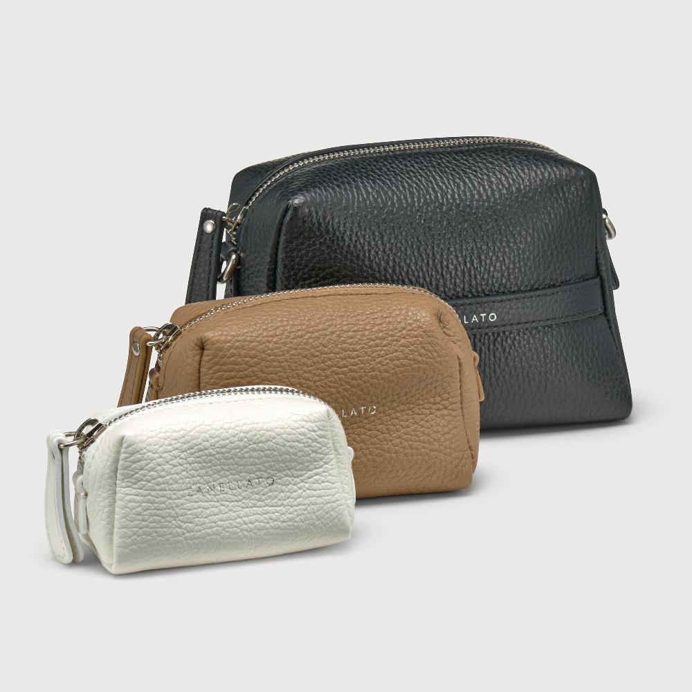 Zanellato BORSA MATRIOSKA UNICA IN PELLE MARTELLATA BLACK MULTI | Zanellato Moda