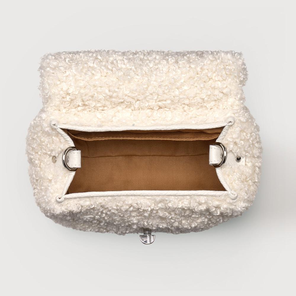 Zanellato BORSA POSTINA® BABY IN TESSUTO TEDDY WHITE MERINOS | Zanellato Offerta migliore