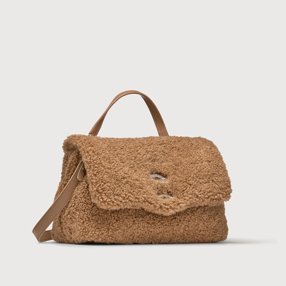 Zanellato BORSA POSTINA® SMALL IN TESSUTO TEDDY BROWN TEDDY | Zanellato Latest fashion