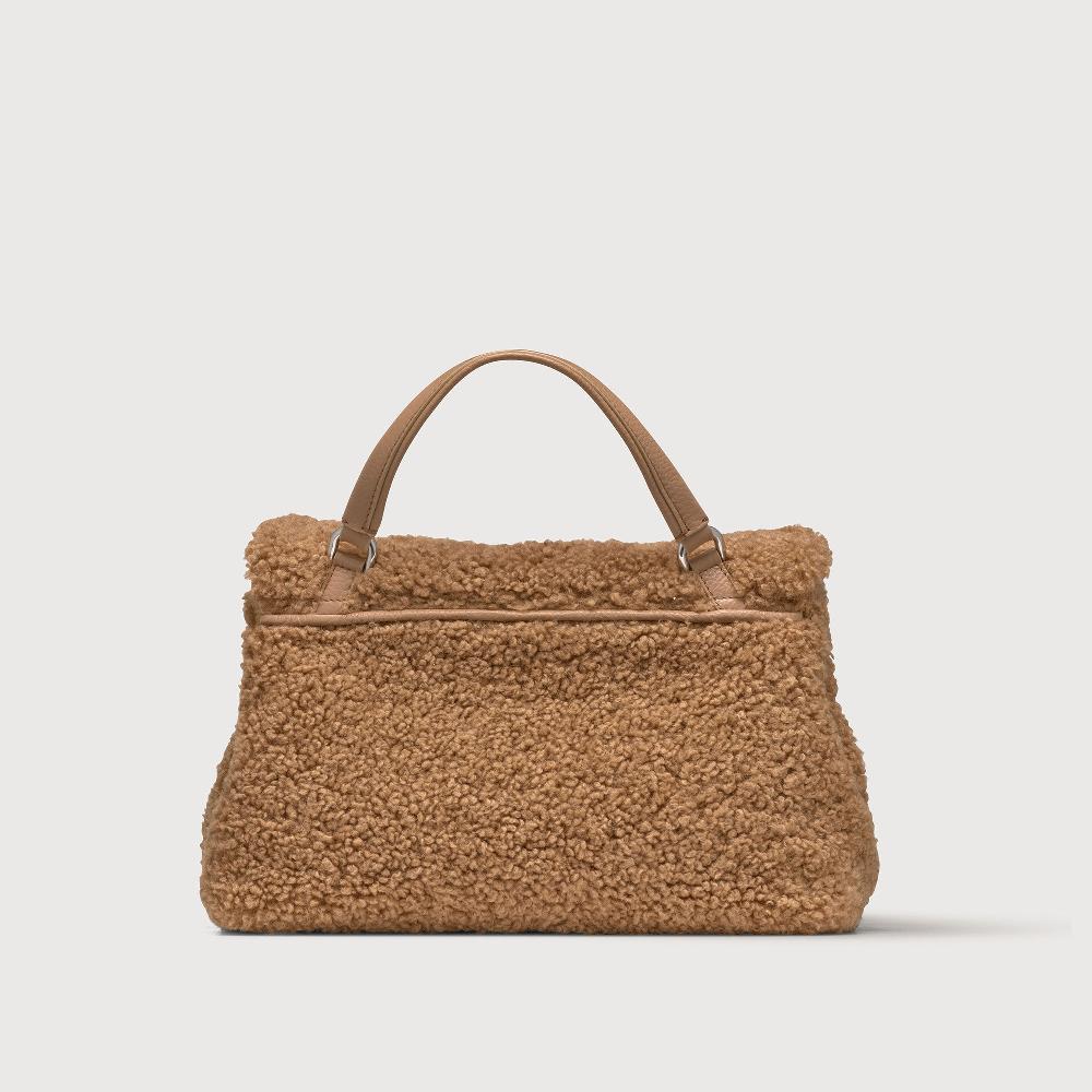 Zanellato BORSA POSTINA® SMALL IN TESSUTO TEDDY BROWN TEDDY | Zanellato Latest fashion