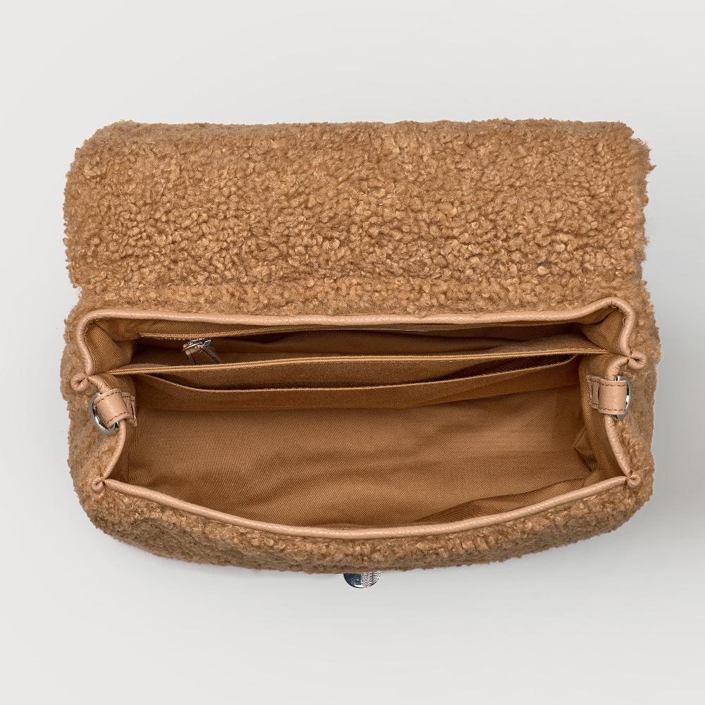 Zanellato BORSA POSTINA® SMALL IN TESSUTO TEDDY BROWN TEDDY | Zanellato Latest fashion