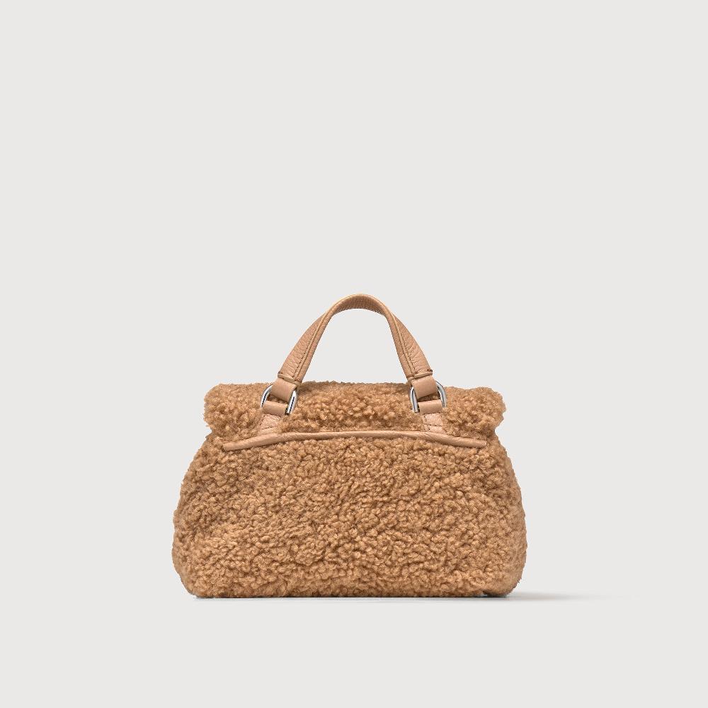 Zanellato BORSA POSTINA® BABY IN TESSUTO TEDDY BROWN TEDDY | Zanellato Italia
