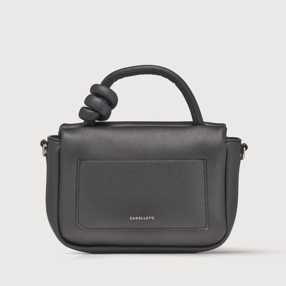 Zanellato BORSA ELLA SOFT MEDIUM IN PELLE LISCIA BLACK NERO | Zanellato In Linea