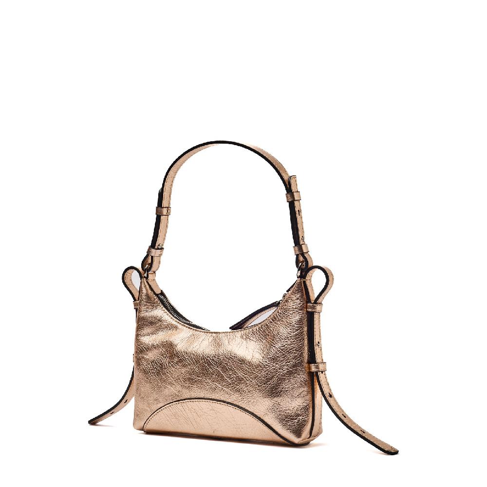 Zanellato BORSA MITA SMALL IN PELLE MARTELLATA GOLD CRISTALLO | Zanellato Vendita