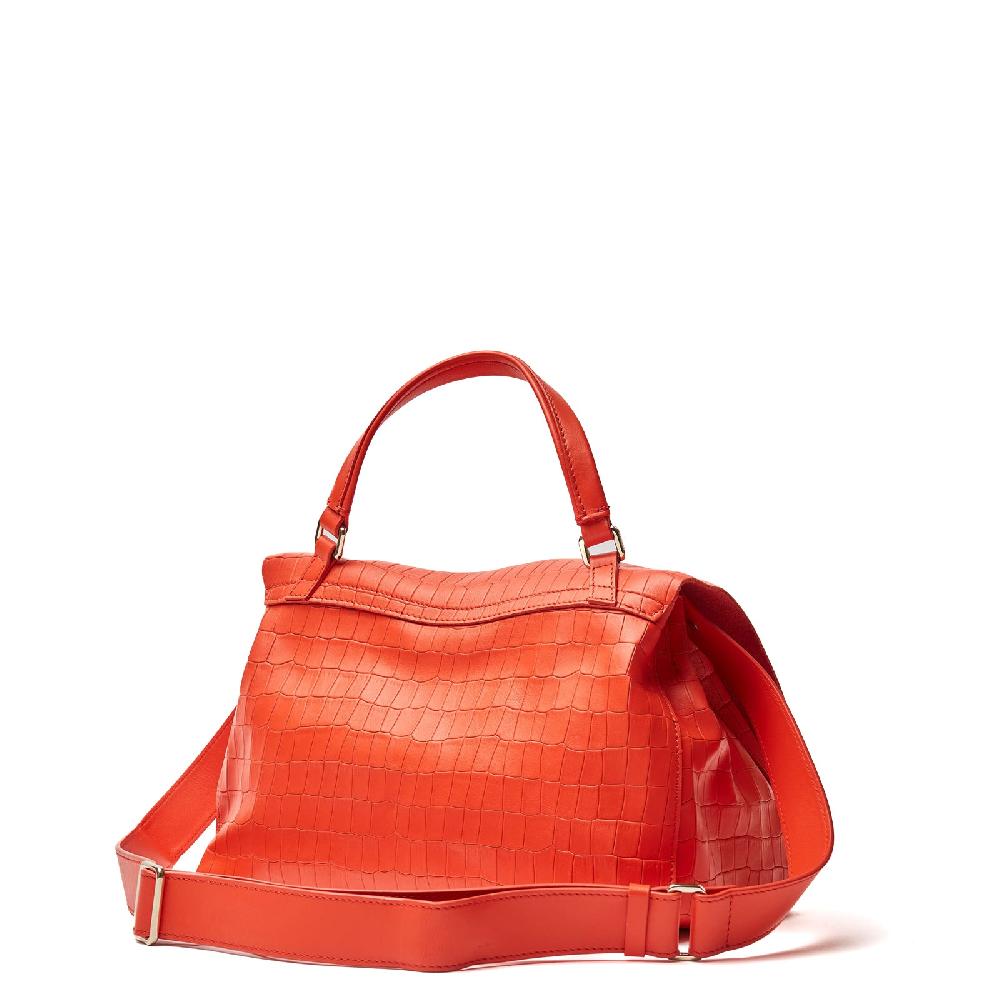 Zanellato BORSA POSTINA® SMALL IN PELLE STAMPATA RED MEDUSA | Zanellato Fino Al -60%