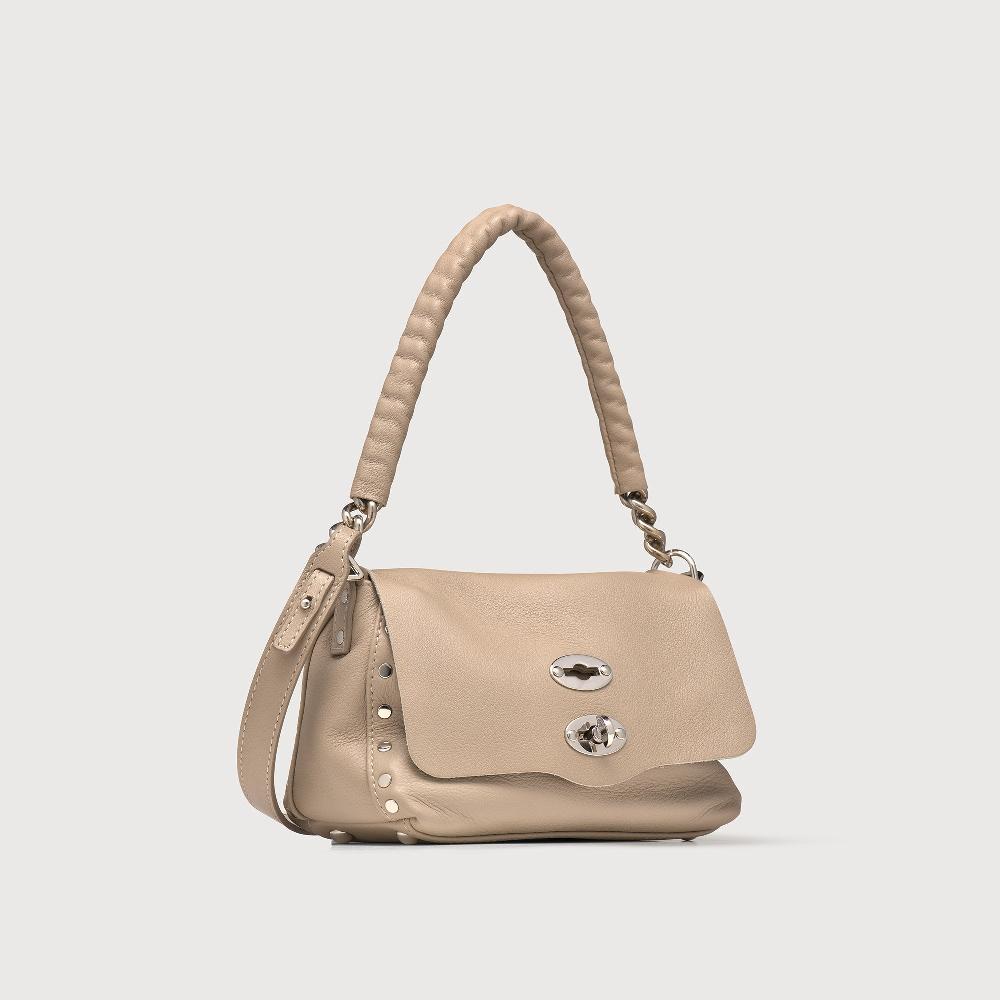 Zanellato BORSA POSTINA® BABY IN PELLE LISCIA GREY SASSONE | Zanellato Outlet
