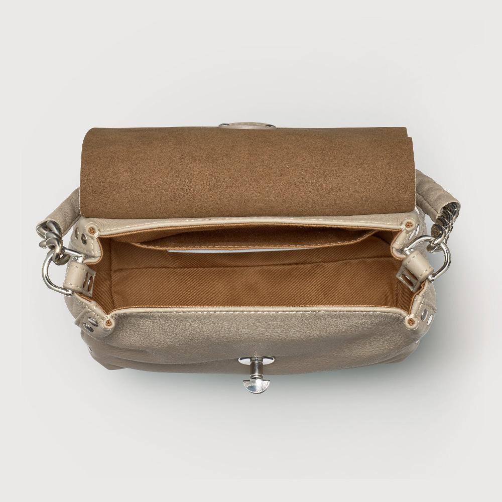 Zanellato BORSA POSTINA® BABY IN PELLE LISCIA GREY SASSONE | Zanellato Outlet