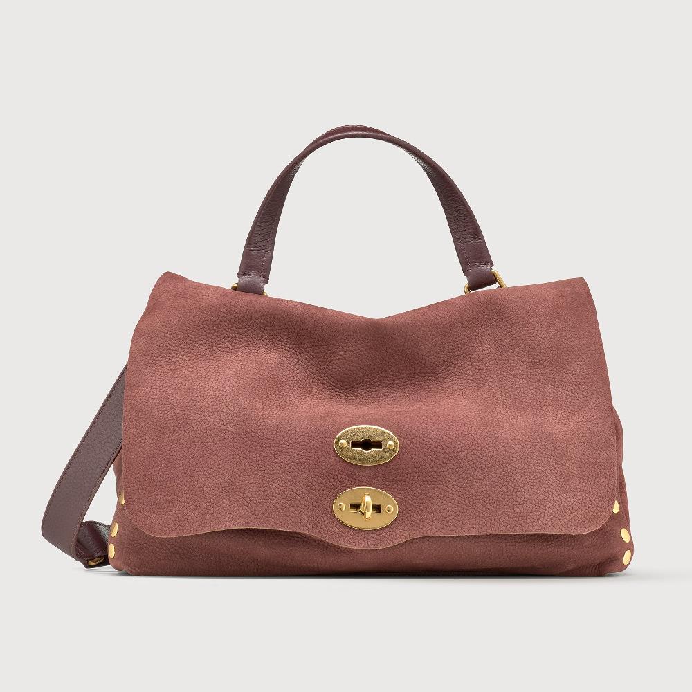 Zanellato BORSA POSTINA® MEDIUM IN PELLE NABUK RED BARBERA | Zanellato
