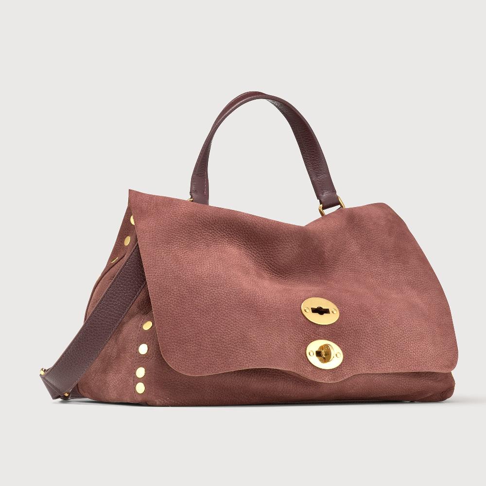 Zanellato BORSA POSTINA® MEDIUM IN PELLE NABUK RED BARBERA | Zanellato In Vendita