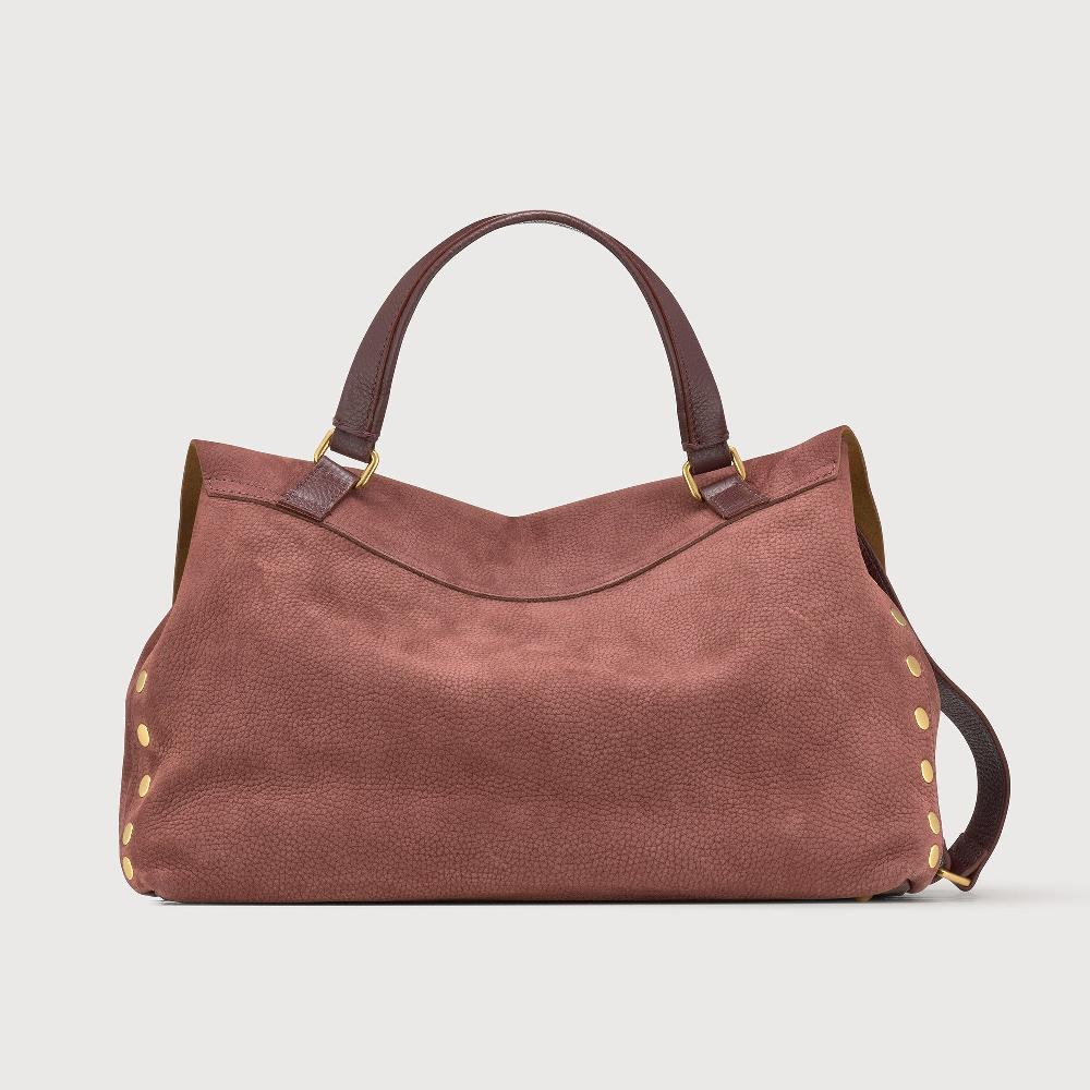 Zanellato BORSA POSTINA® MEDIUM IN PELLE NABUK RED BARBERA | Zanellato In Vendita