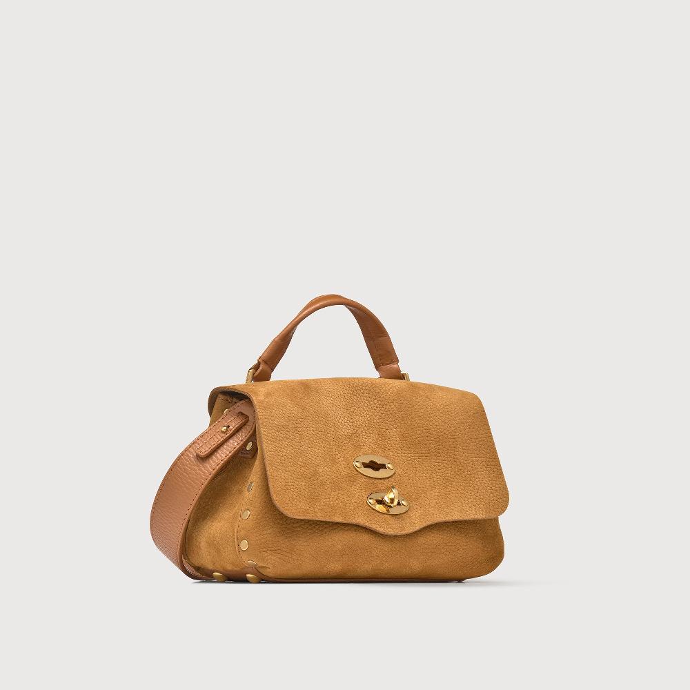 Zanellato BORSA POSTINA® BABY IN PELLE NABUK BROWN BRANDY | Zanellato Vendita Calda