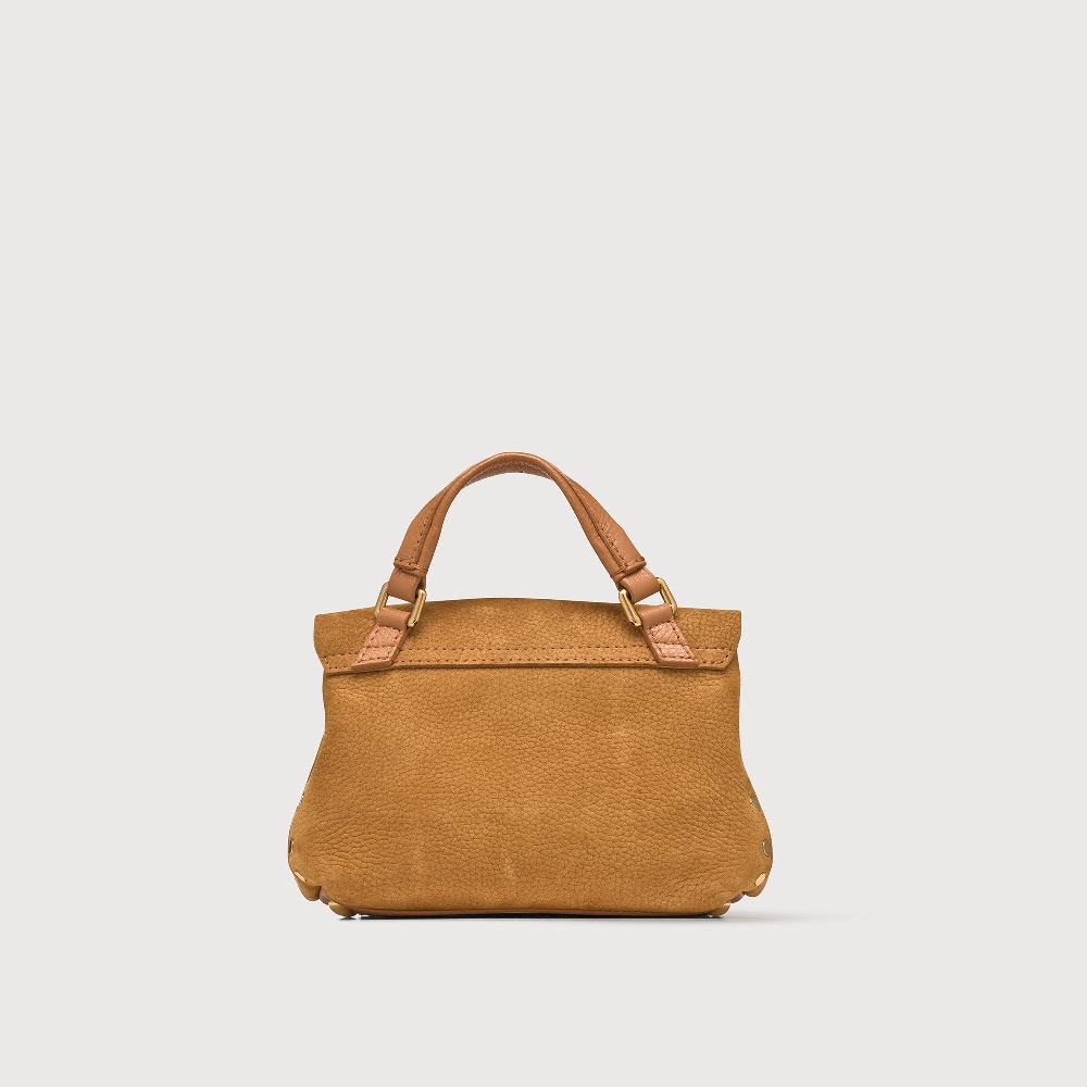 Zanellato BORSA POSTINA® BABY IN PELLE NABUK BROWN BRANDY | Zanellato Vendita Calda