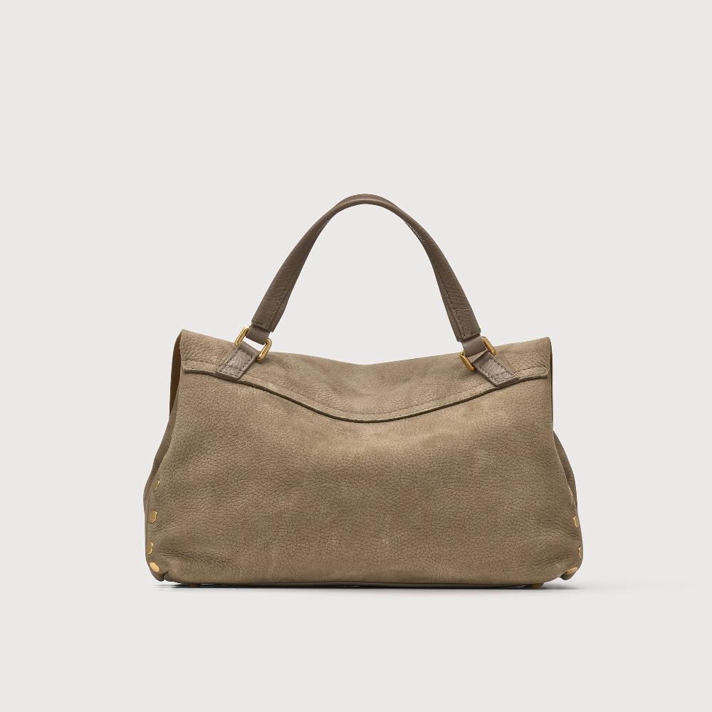 Zanellato BORSA POSTINA® SMALL IN PELLE NABUK GREY VOLTOLINA | Zanellato Saldi Di Fabbrica
