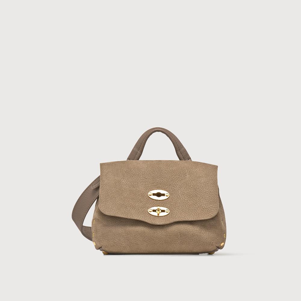 Zanellato BORSA POSTINA® BABY IN PELLE NABUK GREY VOLTOLINA | Zanellato