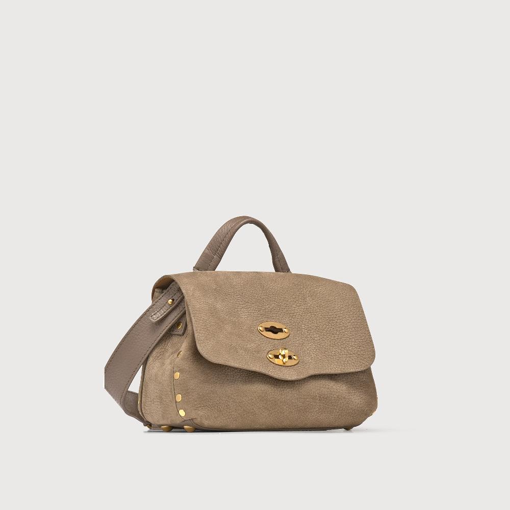 Zanellato BORSA POSTINA® BABY IN PELLE NABUK GREY VOLTOLINA | Zanellato I Più Venduti