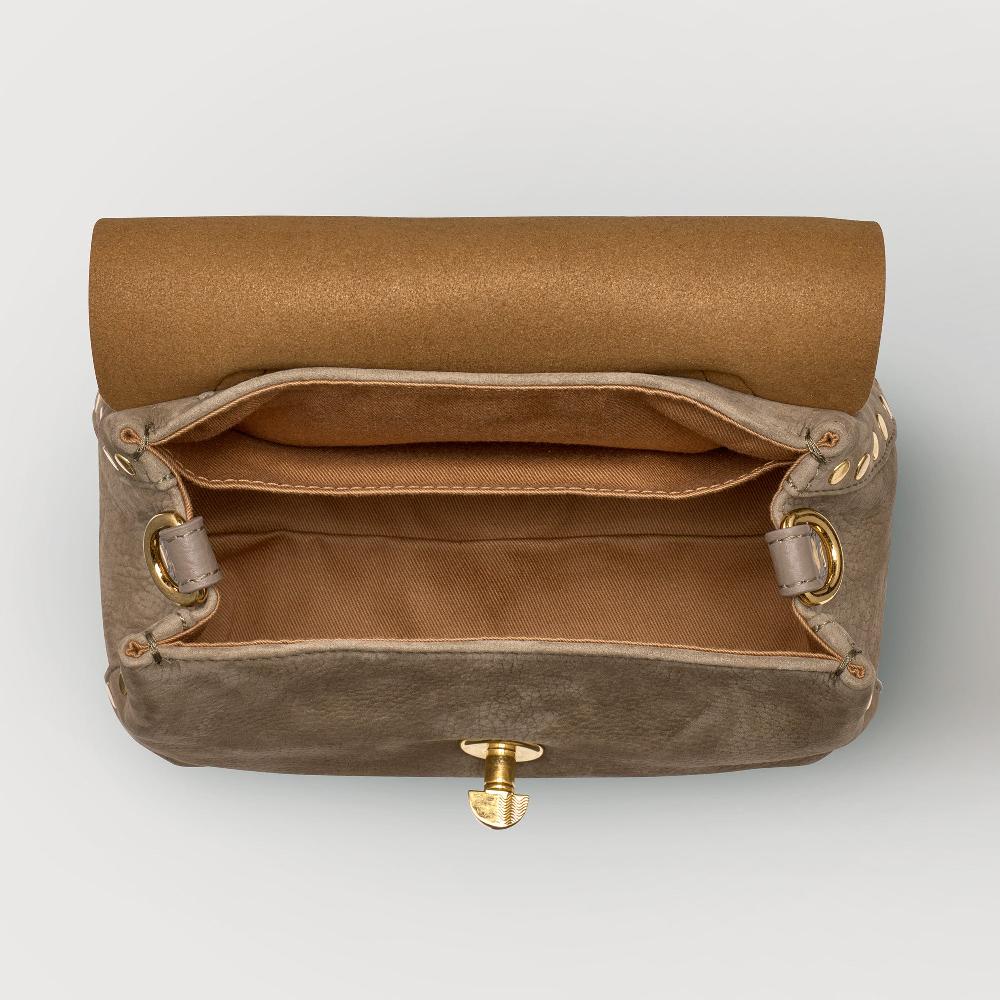Zanellato BORSA POSTINA® BABY IN PELLE NABUK GREY VOLTOLINA | Zanellato I Più Venduti