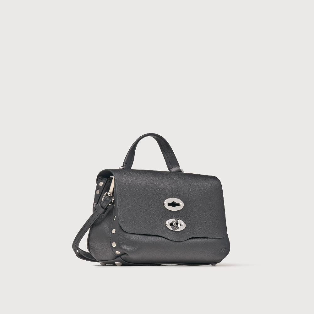 Zanellato BORSA POSTINA® BABY IN PELLE LISCIA BLACK NERO | Zanellato 2025