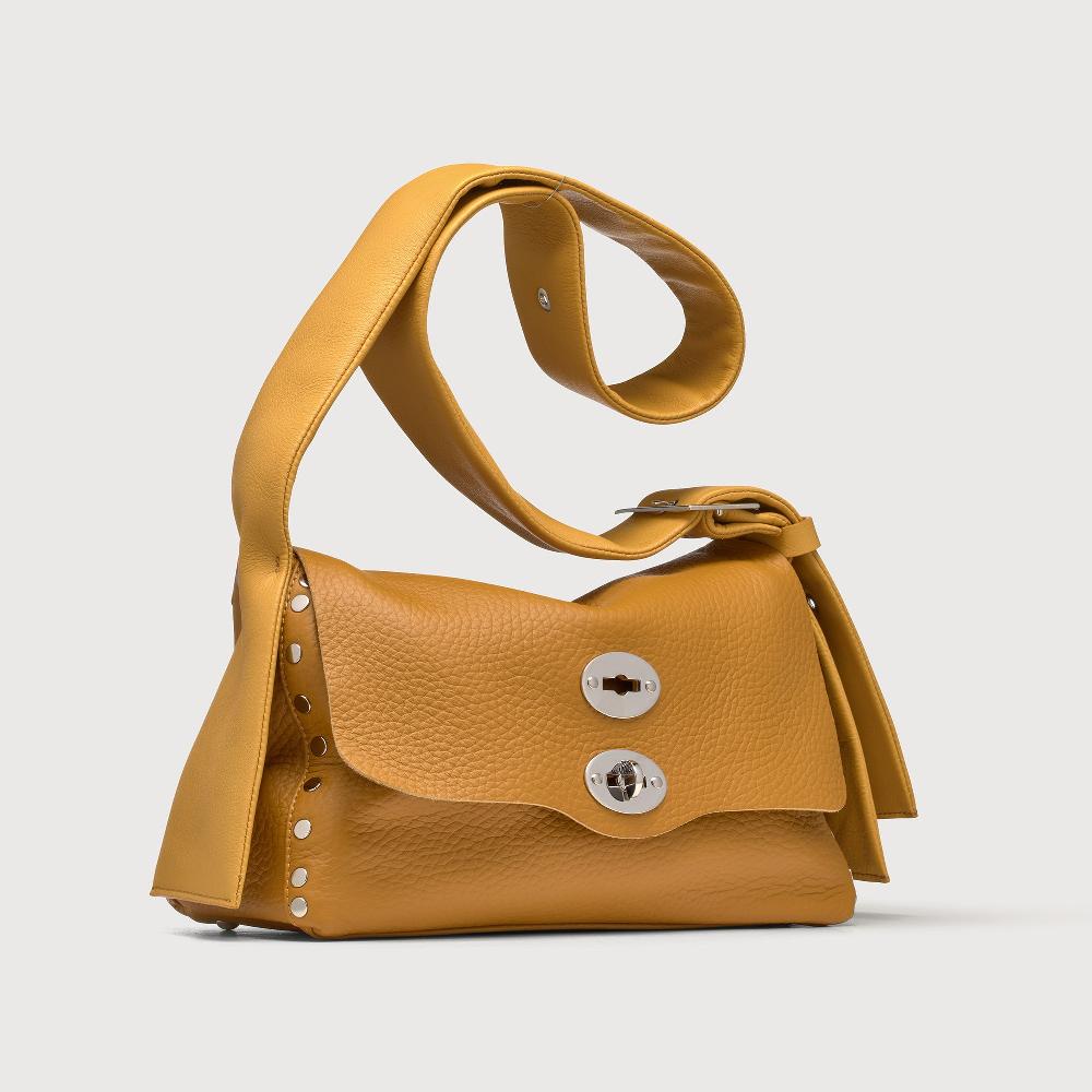 Zanellato BORSA POSTINA® SMALL IN PELLE MARTELLATA YELLOW GIALLONE | Zanellato In Linea
