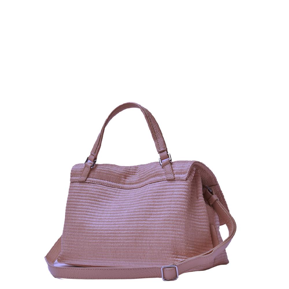 Zanellato BORSA POSTINA® SMALL IN TESSUTO PAGLIA VIOLET MODENA | Zanellato Spedizione Gratuita