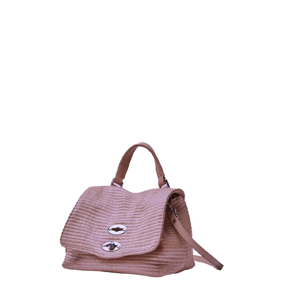 Zanellato BORSA POSTINA® BABY IN TESSUTO PAGLIA VIOLET MODENA | Zanellato Pezzi Unici