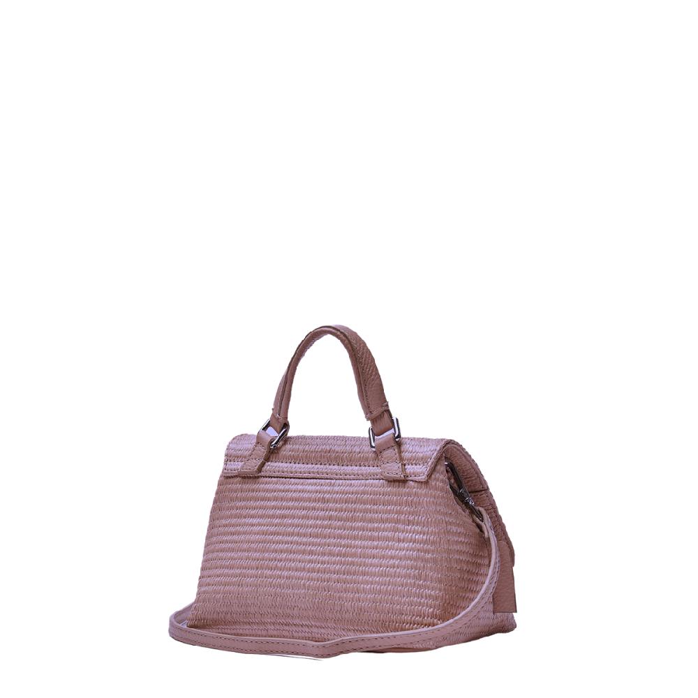 Zanellato BORSA POSTINA® BABY IN TESSUTO PAGLIA VIOLET MODENA | Zanellato Pezzi Unici
