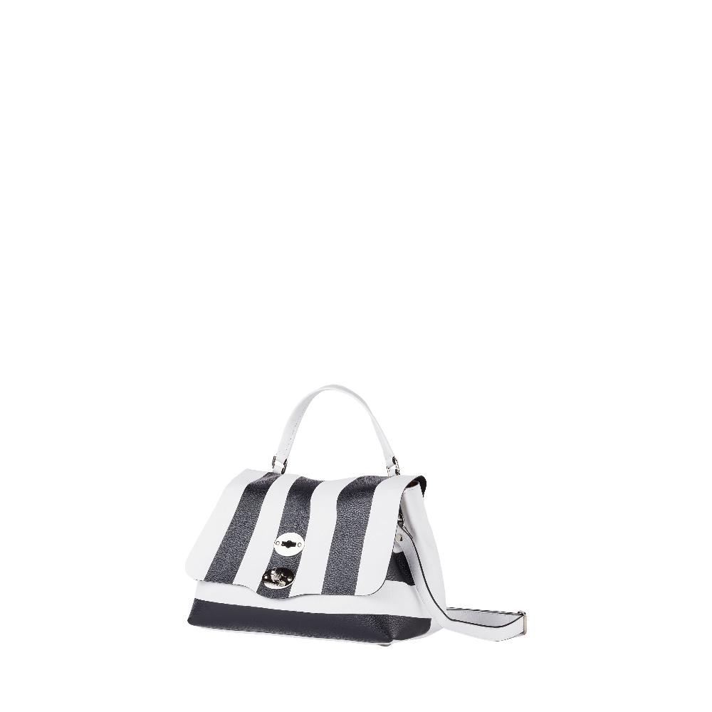 Zanellato BORSA POSTINA® SMALL IN PELLE MARTELLATA WHITE FORTE DEI MARMI | Zanellato Soddisfazione Garantita