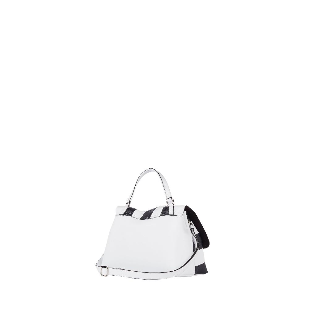Zanellato BORSA POSTINA® SMALL IN PELLE MARTELLATA WHITE FORTE DEI MARMI | Zanellato Soddisfazione Garantita