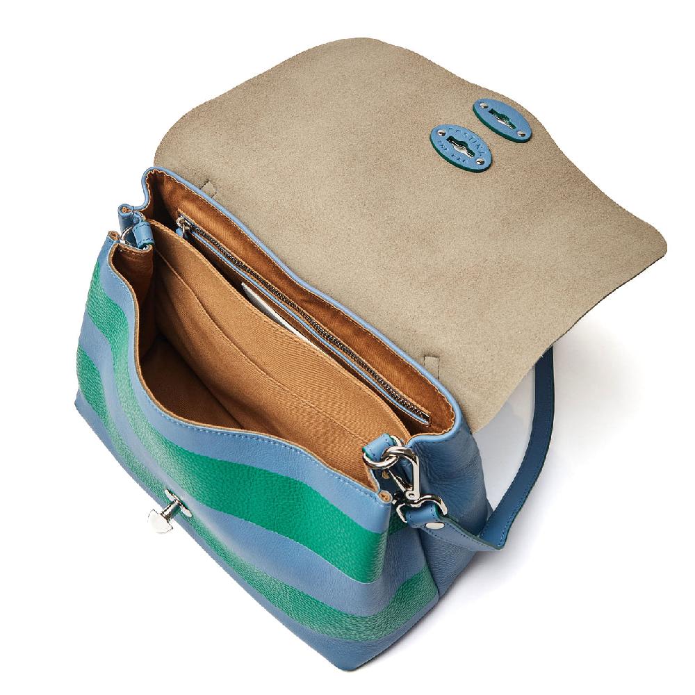 Zanellato BORSA POSTINA® SMALL IN PELLE MARTELLATA GREEN SMERALDO | Zanellato Negozi Online