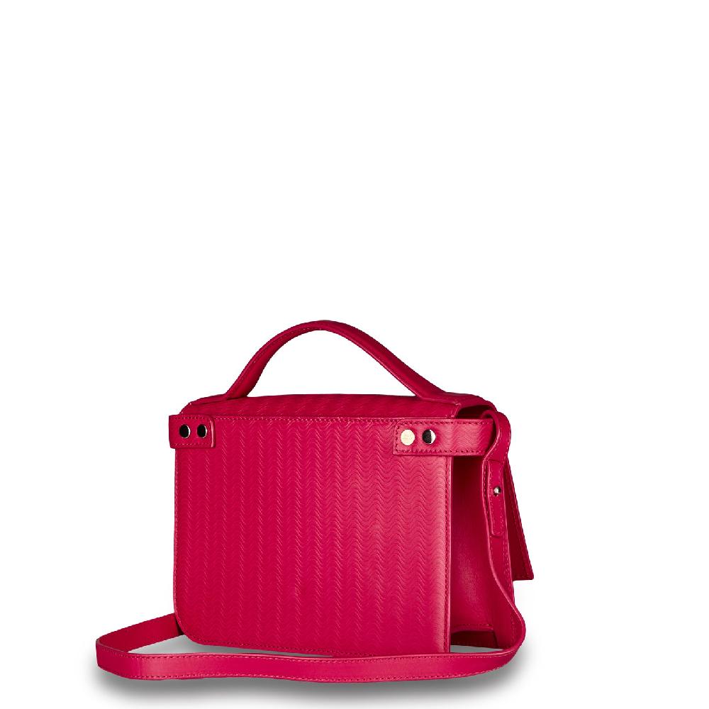 Zanellato BORSA ELLA UNICA IN PELLE STAMPATA ROSE FUCSIA | Zanellato Consegna Veloce