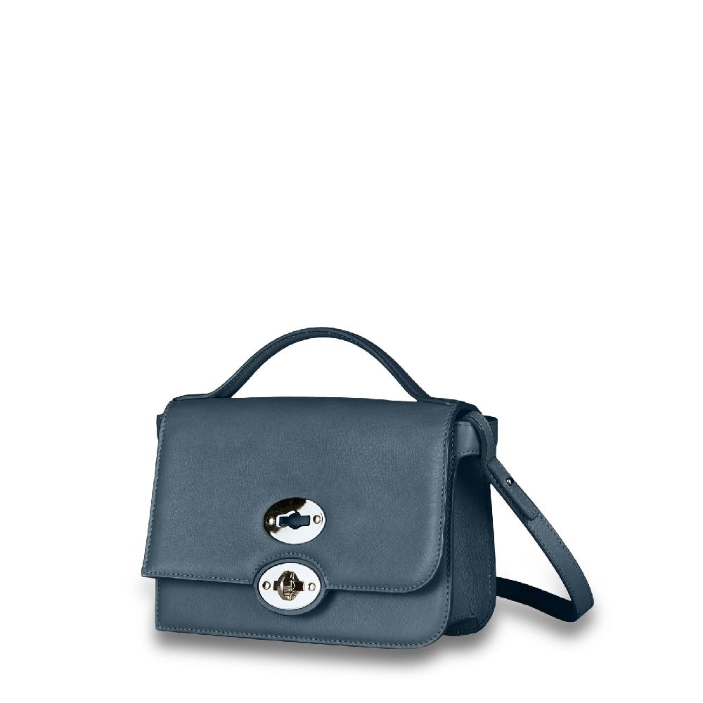 Zanellato BORSA ELLA UNICA IN PELLE LISCIA BLUE ATMOSFERA | Zanellato Promozione Limitata